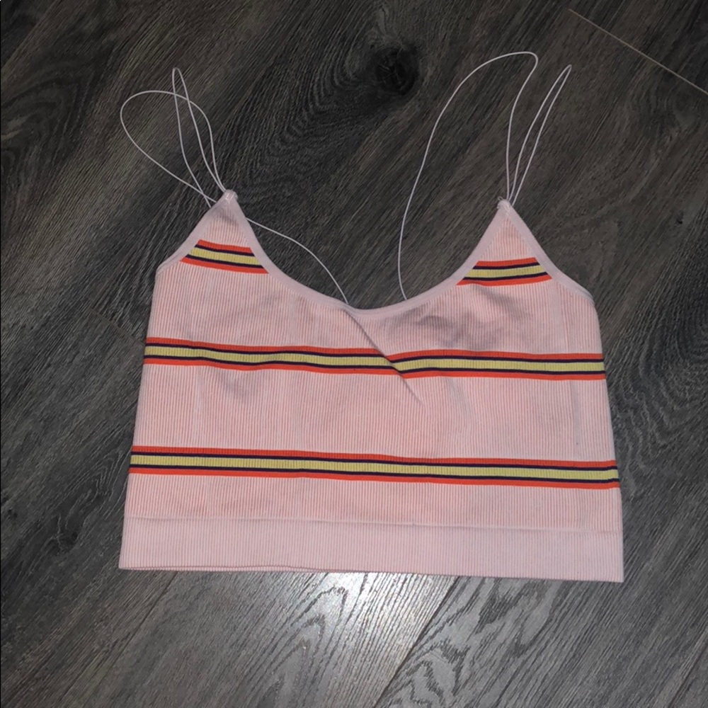 Tank top with lines